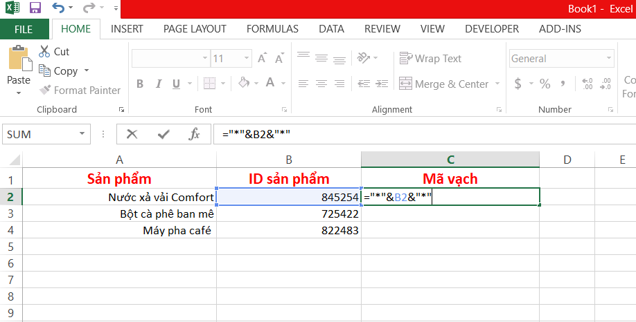 Làm ra mã vạch bằng Microsoft Excel - Bước 5