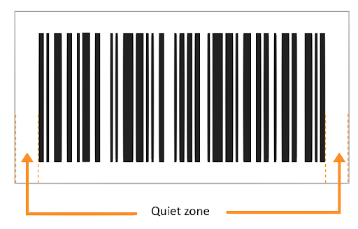 tối ưu hóa mã vạch - quiet zone